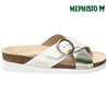 Mephisto Hirina Blanc platine mule