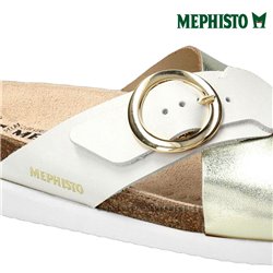 Mephisto Hirina Blanc platine mule