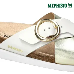 Mephisto Hirina Blanc platine mule