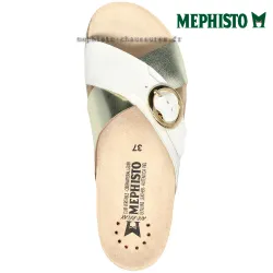 Mephisto Hirina Blanc platine mule