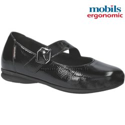 Mobils Sabria Noir verni ballerine