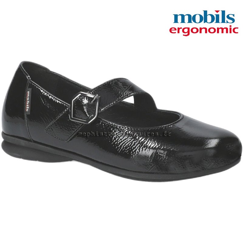 Mobils Sabria Noir verni ballerine