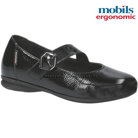 Mobils Sabria Noir verni ballerine