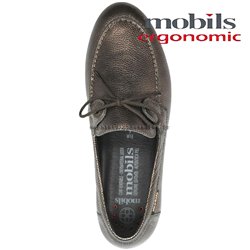 Mobils Siam Gris métal mocassin