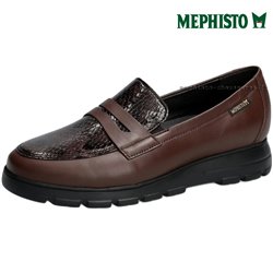 Mephisto Carima Marron moyen cuir mocassin