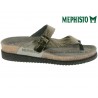 MEPHISTO Femme Tong HELEN gris cuir 13282