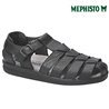 MEPHISTO Homme Sandale SAM GRAIN Noir cuir 2777
