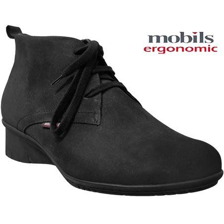 MOBILS de Mephisto Femme Bottine GABRIELLA Noir nubuck 28913