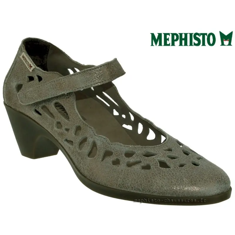 MACARIA Taupe cuir 7(eur) 40.7(fr) mary jane 32245