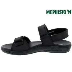 SIMON Noir cuir 45 (fr) Sandale 35048