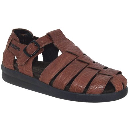 SAM GRAIN Marron moyen cuir Sandale 35494