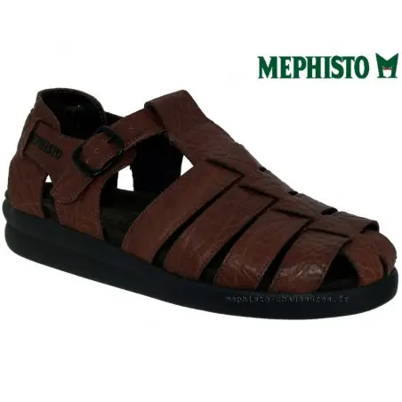 SAM GRAIN Marron moyen cuir Sandale 35494