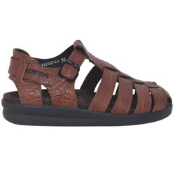 SAM GRAIN Marron moyen cuir 47 (fr) Sandale 35502