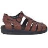 SAM GRAIN Marron moyen cuir 47 (fr) Sandale 35502