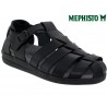 SAM LISSE Noir cuir Sandale 35890