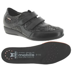 JENNA Noir cuir mocassin 38602