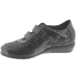 JENNA Noir cuir mocassin 38603