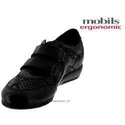 JENNA Noir cuir mocassin 38608