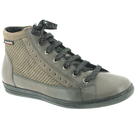 Huguette Gris cuir bottillon 38771