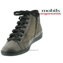 Huguette Gris cuir bottillon 38779