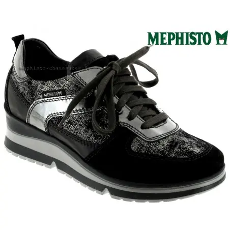 Mephisto Vicky Noir cuir basket-mode 43262