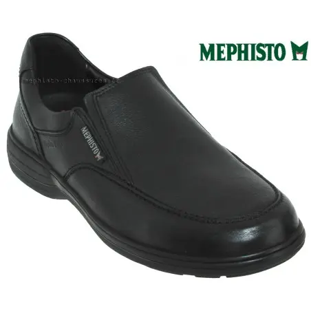 Mephisto Davy Noir cuir mocassin 44359