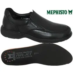 Mephisto Davy Noir cuir mocassin 44361