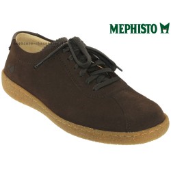 Mephisto Lenni Marron velours lacets 45111