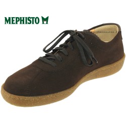 Mephisto Lenni Marron velours lacets 45115