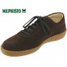 Mephisto Lenni Marron velours lacets 45115