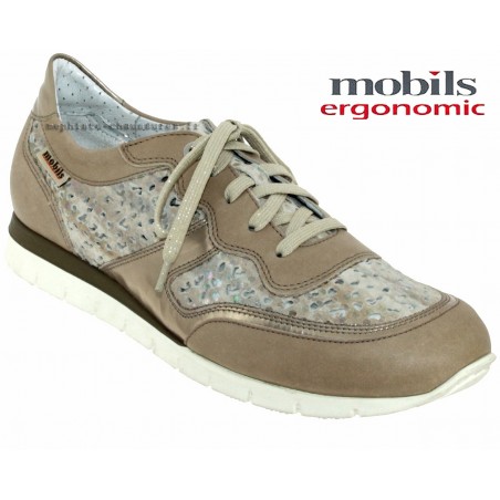 Mobils KADIA PERF Taupe cuir lacets 47563