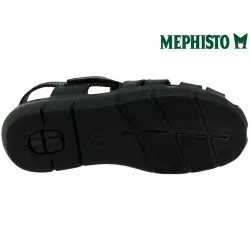 Mephisto Cesar Noir cuir sandale 48102