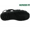 Mephisto Cesar Noir cuir sandale 48102
