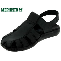 Mephisto Cesar Noir cuir sandale 48104