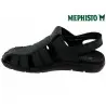 Mephisto Cesar Noir cuir sandale 48105