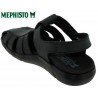 Mephisto Cesar Noir cuir sandale 48106
