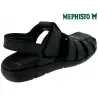Mephisto Cesar Noir cuir sandale 48108