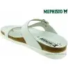 Mephisto HELEN Blanc cuir tong 49228