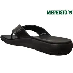Mephisto Charly Noir cuir tong 60999
