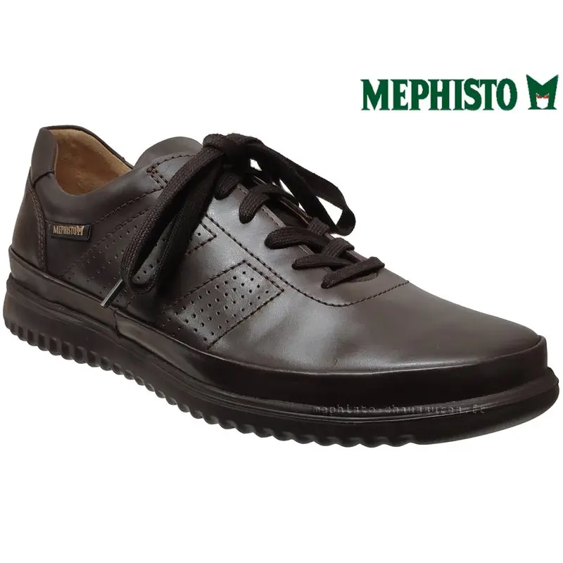 Mephisto Tomy Marron cuir lacets_richelieu 61833