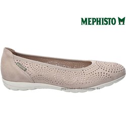Mephisto Elsie perf Taupe cuir ballerine 62369
