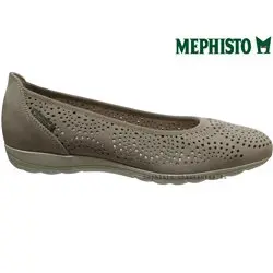 Mephisto Elsie perf Taupe cuir ballerine 62369