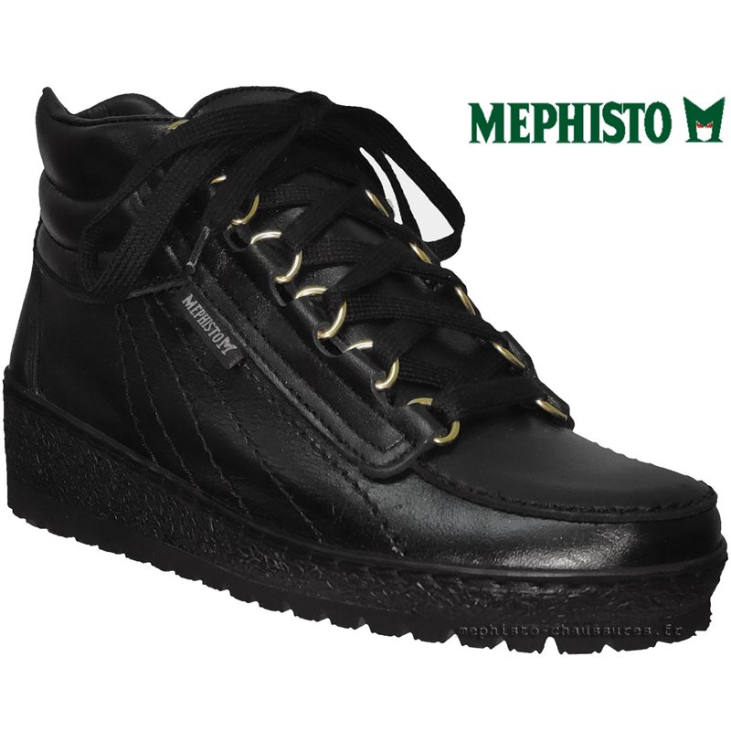 Mephisto Laurie Noir cuir bottillon 63748