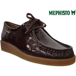 Mephisto CHRISTY Bordeaux vernis lacets_derbies 64643
