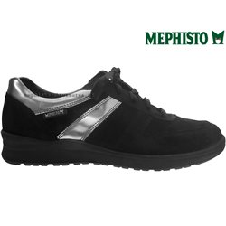 Mephisto Rebeca Noir velours lacets_richelieu 65253