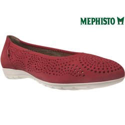 Mephisto Elsie perf Rouge nubuck ballerine 67155