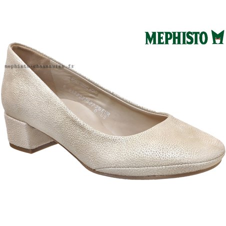 Mephisto Brity Ecru cuir ballerine 67555