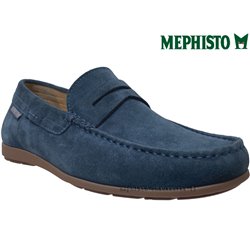 Mephisto ALYON Bleu velours mocassin 69409
