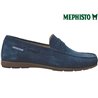 Mephisto ALYON Bleu velours mocassin 69410