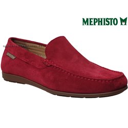 Mephisto ALGORAS Rouge velours mocassin 70369